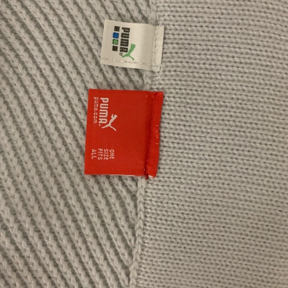 PUMA gray knit scarf vtg y2k - Picture 2 of 4